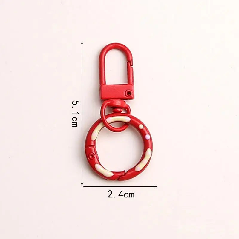 Lobster Clasp Keyring Set 5 10 20pcs Colorful Spring Buckle Keychains for DIY Key Holder Making Vue