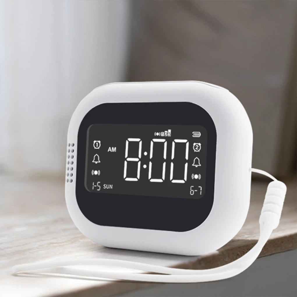 Vibrating Alarm Clock with Bed Shaker Multifunctional for Heavy Sleeper Deaf Hard 2 Hearing Snooze Alarm Clock Vue