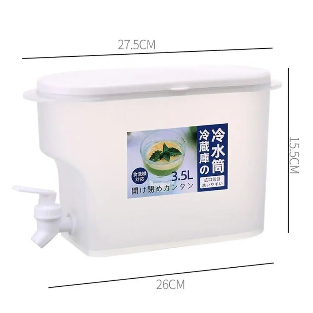Plastic Cold Water Jug Container Drink Kettle Tap Fruit Teapot
