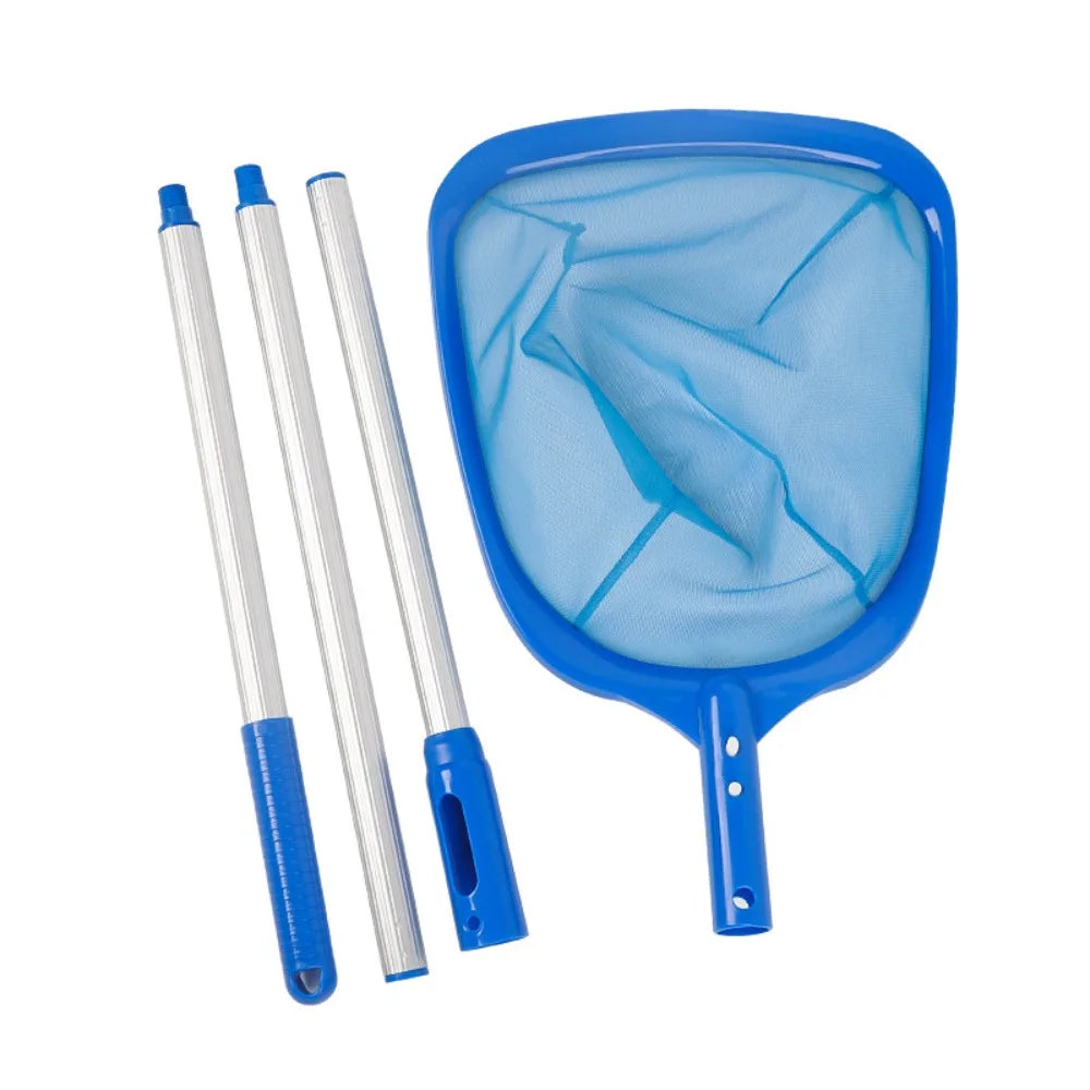 Detachable Design Pool Cleaning Nets Durable Mesh Deep Bag Debris Salvage Mesh with Telescopic Rod Larger Capacity Vue Net 120cm 3-section