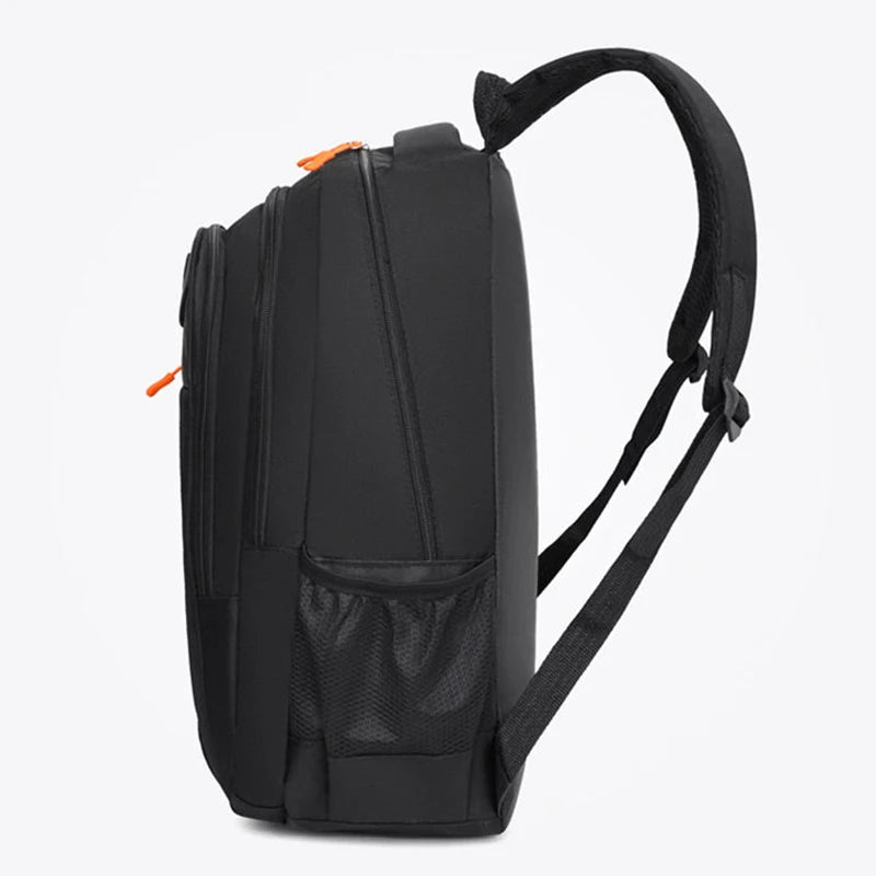 Functional Multi-pocket Backpack Secure Zip Closure Nylon Daypack
