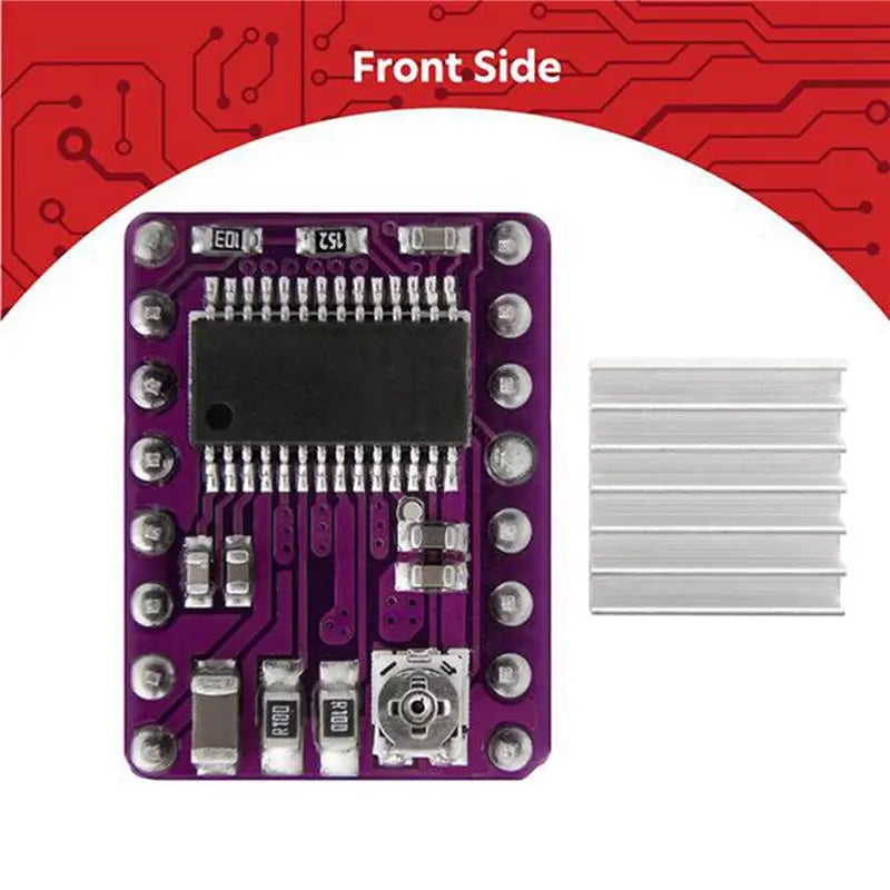ABKW-10Pcs Stepper Motor Driver Board Stepstick DRV8825 Stepping Driver Controller Step Engine Module Radiator Heat Sink Vue