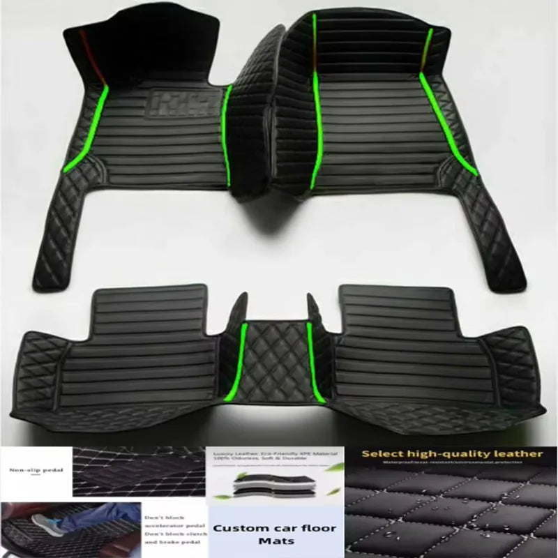 5D leather waterproof Custom Car Floor Mats For Dodge challenger Auto Carpets Foot Coche Accessorie liners Vue