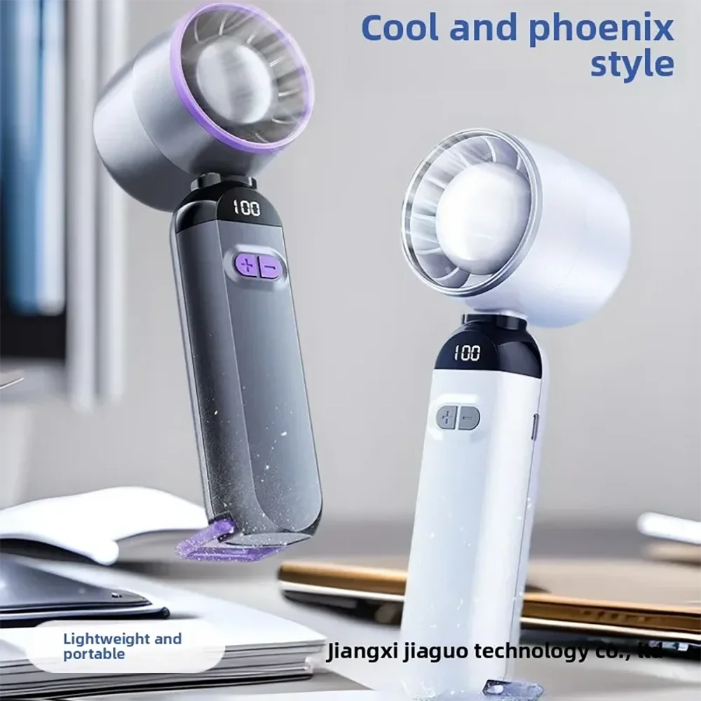 New MINI Handheld Fan With 100 Adjustable Speed Settings And A 3000mAh Battery—Ideal For Outdoor Hiking Vue