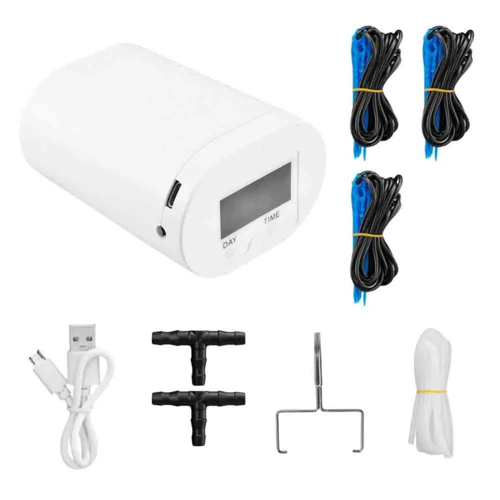 Automatic Automatic Watering Machine Adjustable Multi-Head Drip Irrigation Device Self-Watering Smart Timer Waterers Home Garden Vue 12head Drip water