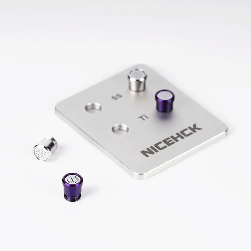 NICEHCK Replaceable Acoustic Tubes – Titanium & Steel Nozzles IEM Acoustic Nozzle Vue
