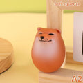 1PCS Creative Shiba Inu Realistic Egg Shape PVC Desk Decor Dog & Egg Union Decorations For Home Offices Fun Gifts Vue A2