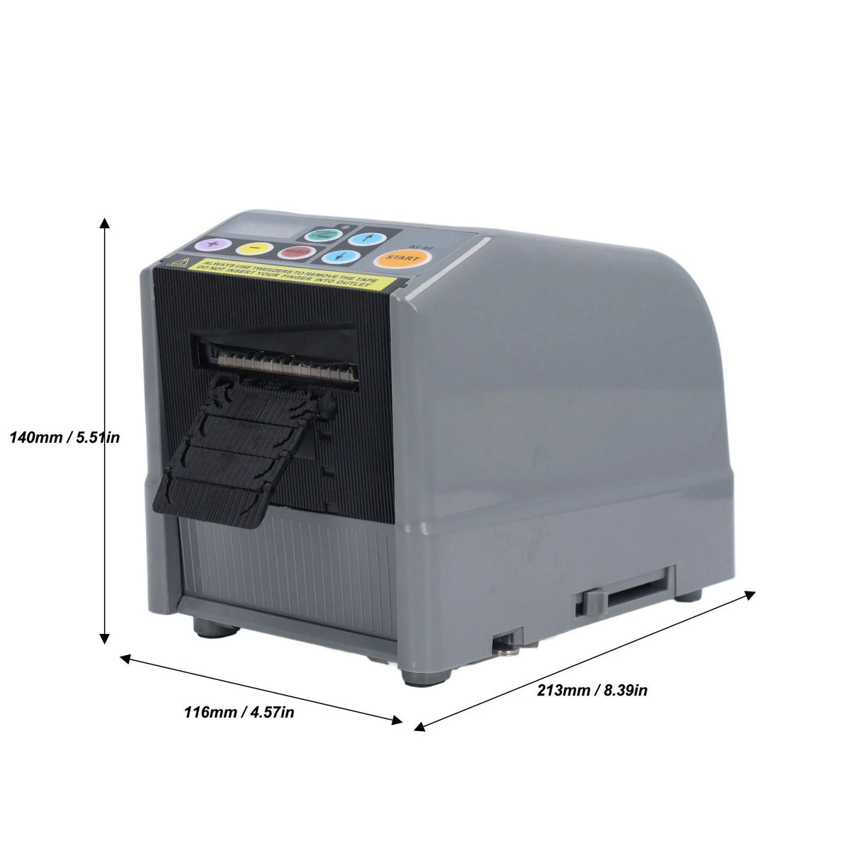 Automatic Tape Dispenser Automatic Tape Dispenser Electric 6 to 60mm Cutting Width 999m Cutting Length Ribbon Cutting Machine Vue