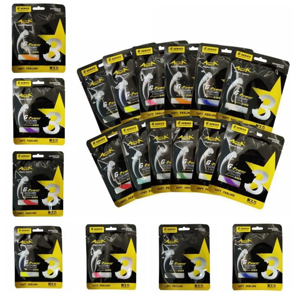 0.7mm G3 Badminton Racket Line High Elastic Standard Badminton String Carbon Nanofiber Durable Badminton String Line Training Vue