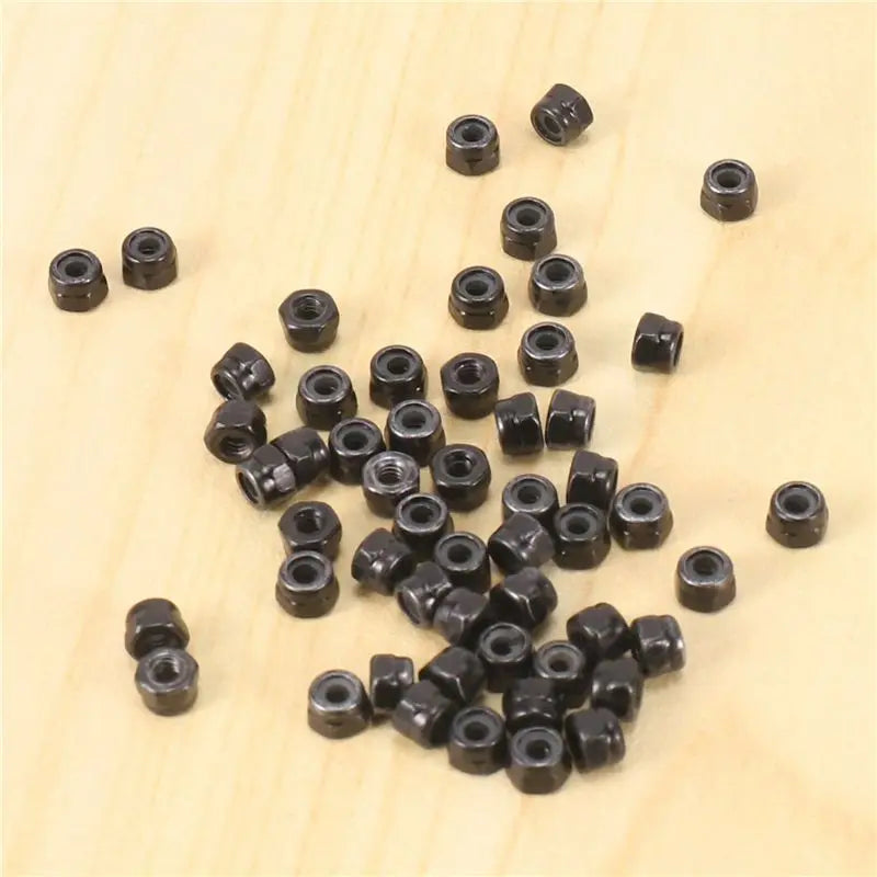 ABKW-M2 Zinc Plated Nylock Nylon Insert Hex Lock Nuts Black 250Pcs Vue