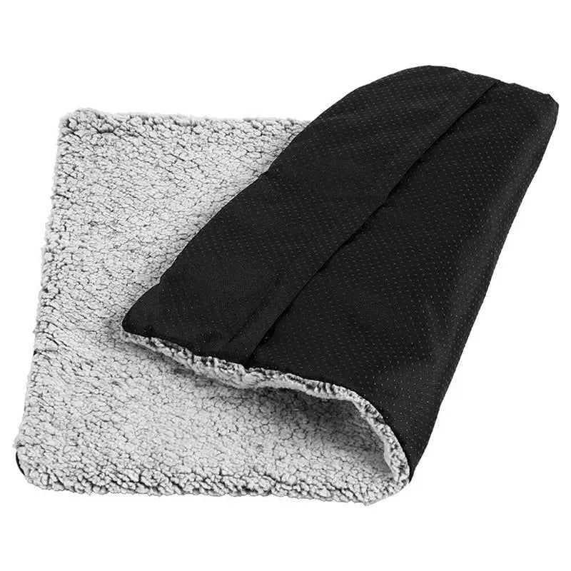 ABKW-Deluxe Plush Dog Crate Bed Washable Dog Bed Anti-Slip Sleeping Mat Cozy Kennel Mattress For Dogs For Cats Vue As Shown