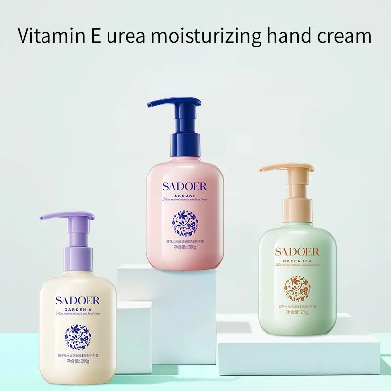 Vitamin E Moisturizing Hand Cream, Containing Sodium Hyaluronate, Centella Asiatica, and Other Skin-Friendly Extracts, Has a Silky and Soft Texture, Is Refreshing and Non-Sticky, and Nourishes and Softens Your Hand Skin, Pamp Vue