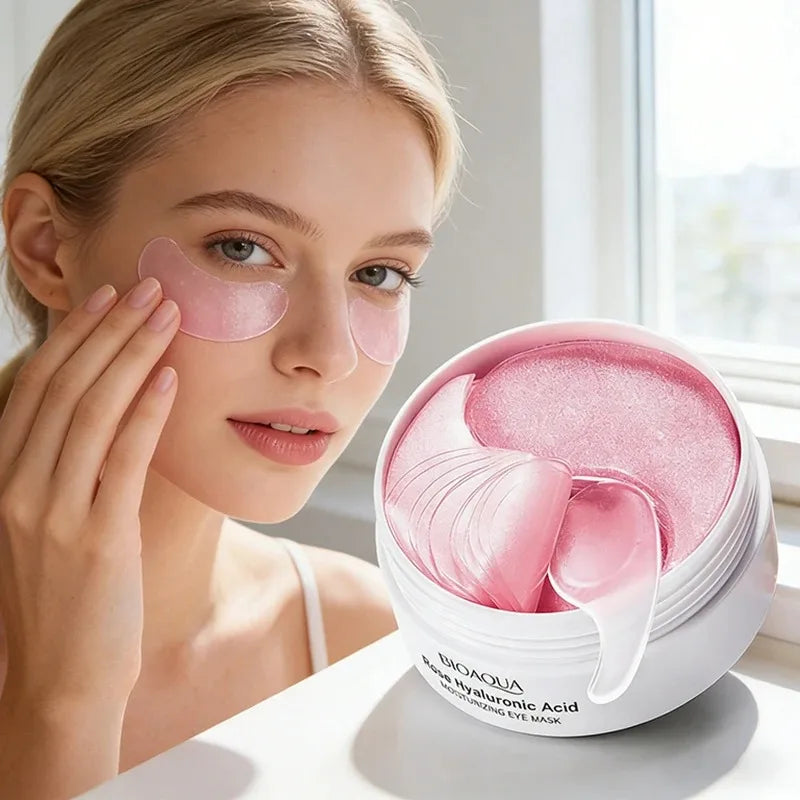 80g Rose Moisturizing Eye Mask, Moisturizes and Tightens the Skin Around the Eyes, Reduces Fine Lines and Dark Circles Vue