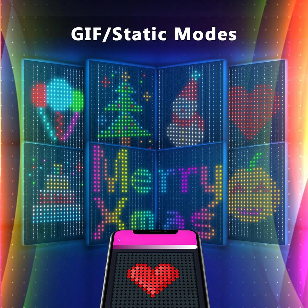400LEDs Smart Curtain String Light Bluetooth APP Control Christmas Fairy Light DIY Picture Display Garland Party Wedding Decor Vue