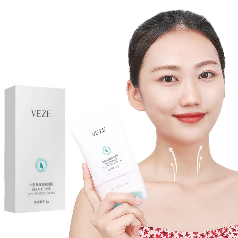 110g Six-Peptide Elastic Neck Cream, Contains Hyaluronic Acid, Niacinamide and Other Skin-Beneficial Ingredients, Moisturizes the Skin, Replenishes Skin Moisture, Makes the Skin of the Neck More Hydrated, Suitable for Various Vue Default Title
