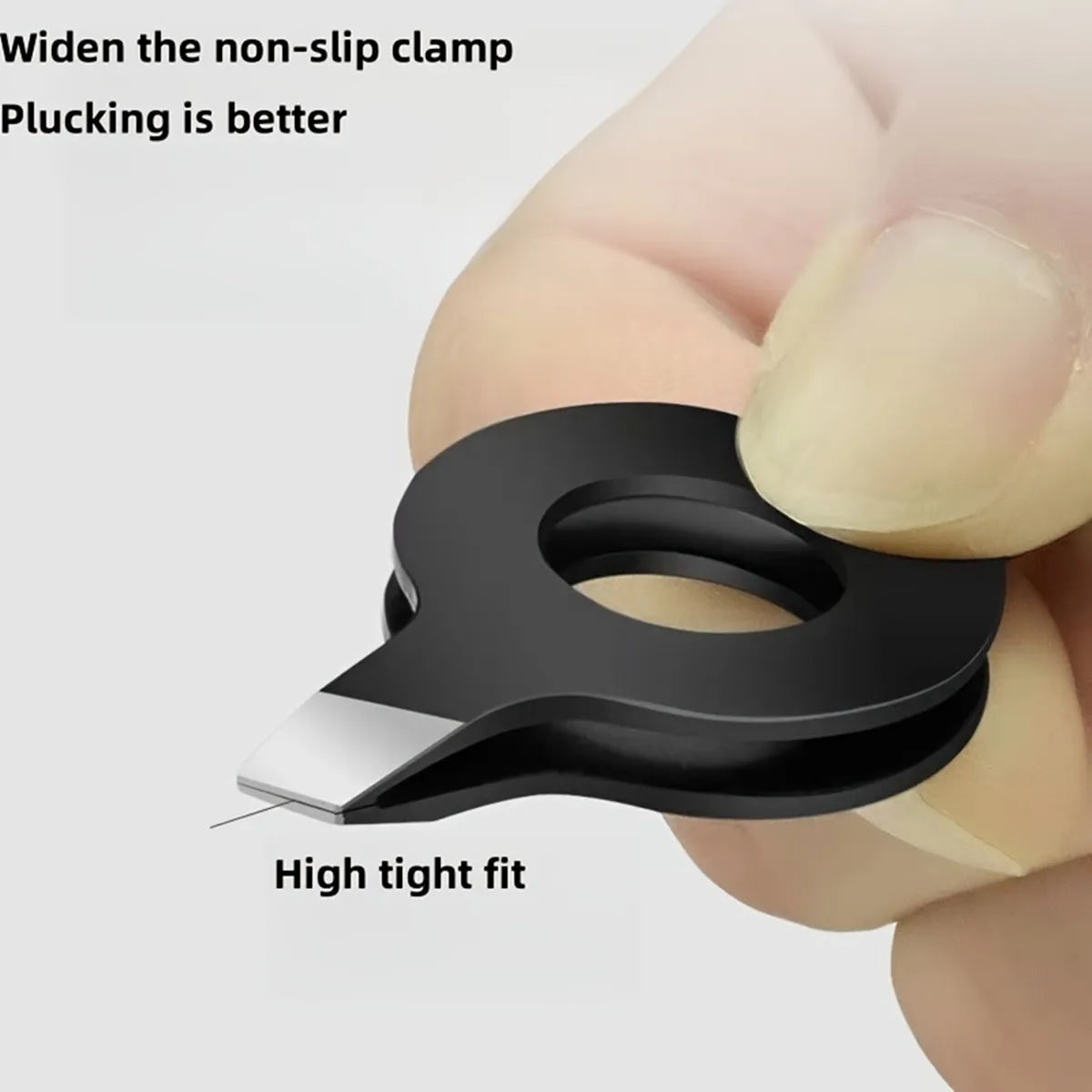 High Precision Eyebrow Tweezers for Eyebrows Facial Hair and Vellus Hair Vue black