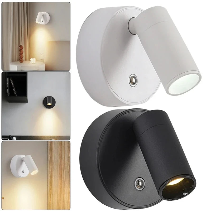 Adjustable Wall Light with Remote Control USB Rechargeable Bedside Reading Wall Lamp COB Touch Control Warm Light for Bedroom Vue