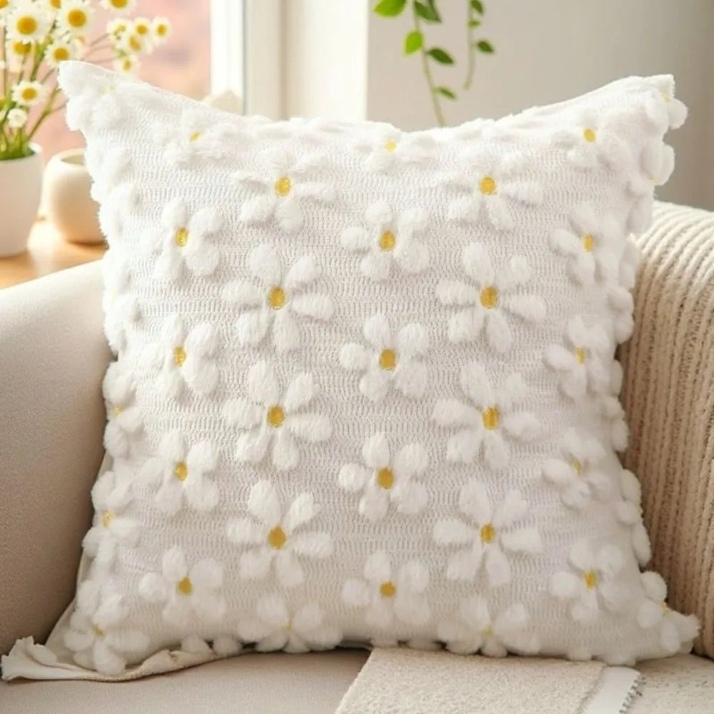 Comfortable Plush Rabbit Throw Pillow Cover Warm 45cm Pillowcase Square Sofa Cushion Cover Bedroom Vue
