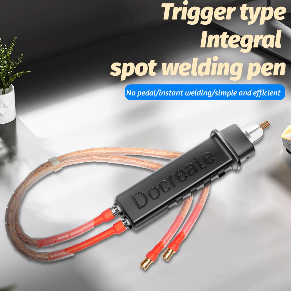 Spot Welding Pen Integrated Spot Welder Hand-held with Automatic Trigger for 18650 Battery Trigger Weld Mini Spot Weld Pen Tool Vue