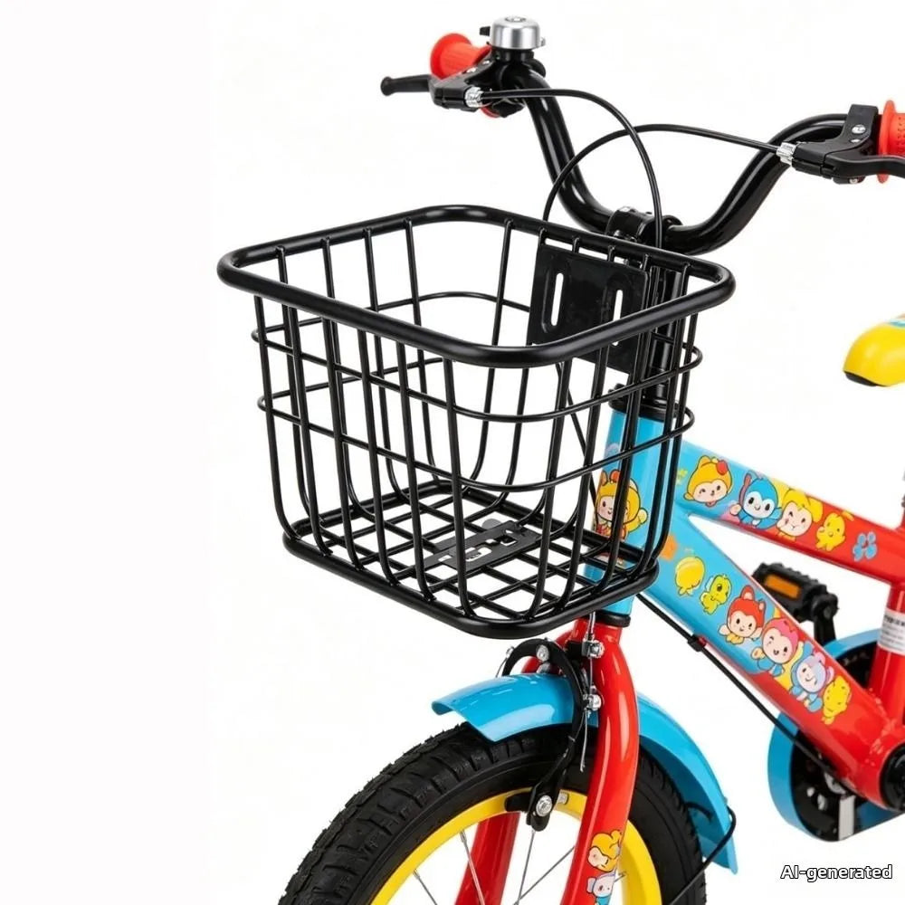 Easy Install Bicycle Rear Basket Metal Adjustable Bike Black Fixed Vue