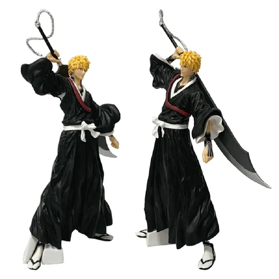 21cm Bleach Anime Figure Kurosaki Ichigo Action Figure Aizen Sousuke/Hitsugaya Toushirou Figurine PVC Model Collection Toys Gift Vue