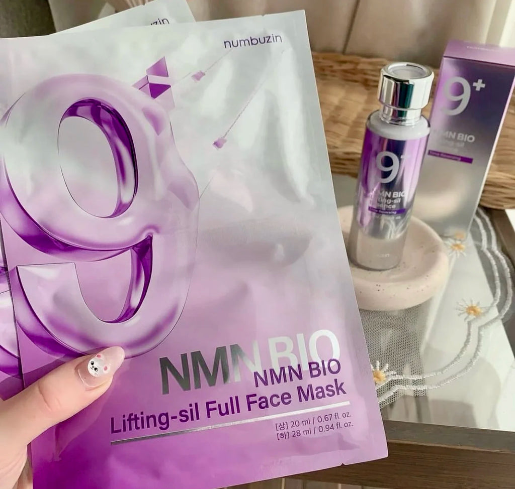 No.9 NAD+ BIO Lifting-sil Full Face Mask Numbuzin Enhanced Entire Face Elasticity Brand Mask Reduce Wrinkle Collagen Firm Mask Vue