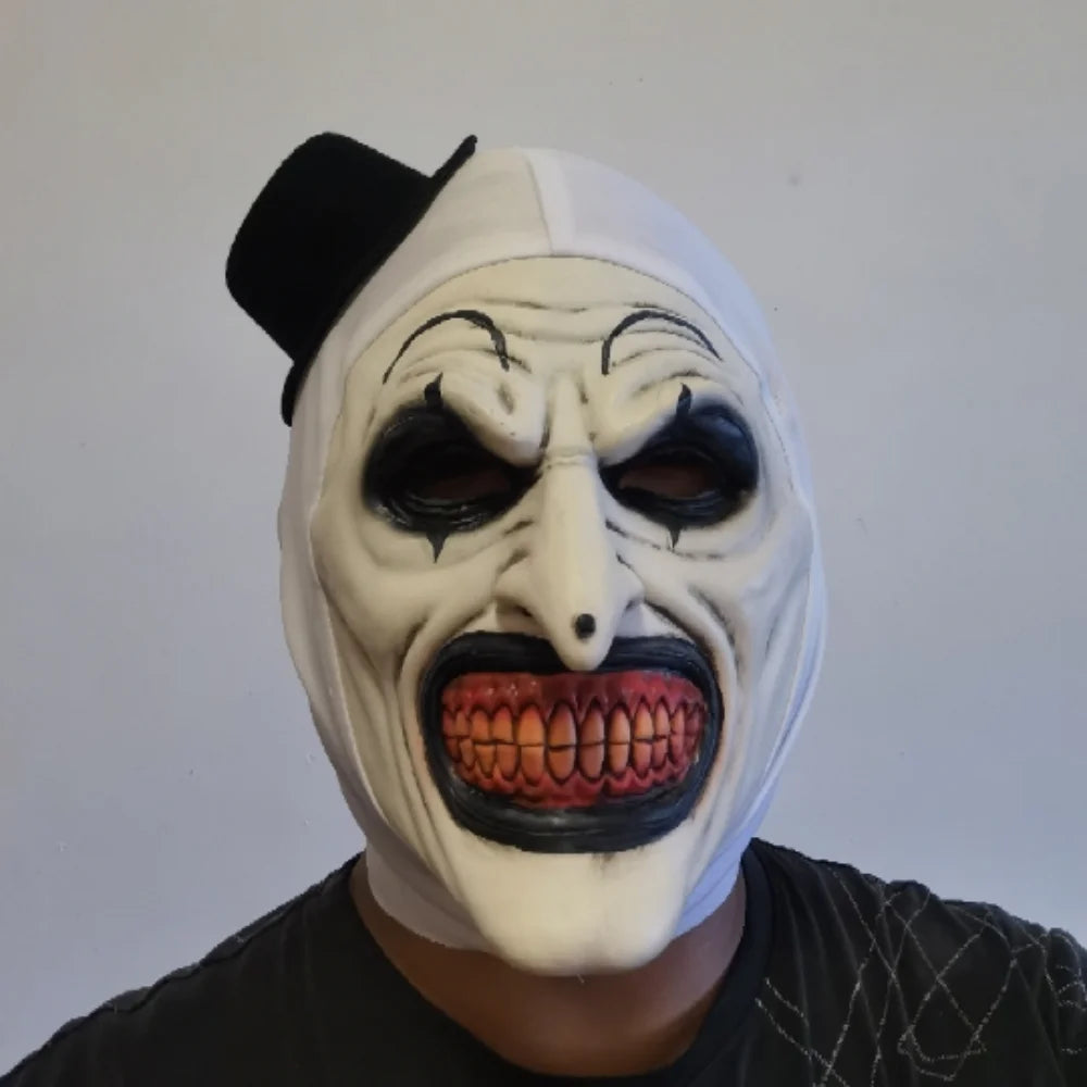 Scary Cosplay Mask Halloween Clown Bloody Latex Soft Props Party