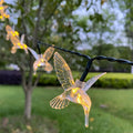Solar Hummingbird String Lights Outdoor Fairy Lights with 8 Modes Waterproof Solar Powered for Patio Yard Christmas Decor 691 Vue warm white 5M 20LED