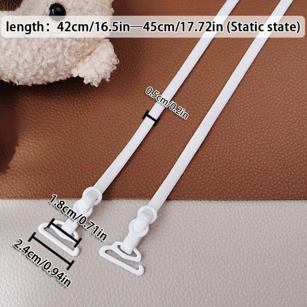 1 Pair Slim Strap Non-slip Bra Ultra Thin Seamless Shoulder Vue
