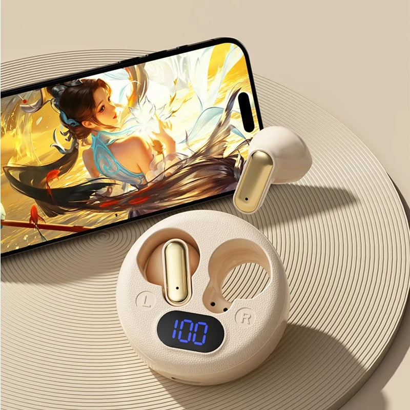 Wireless Bluetooth Sleep Headphones In-Ear Smart LED Display Bluetooth Headset Long Battery Life Gaming Headset For Apple Xiaomi Vue