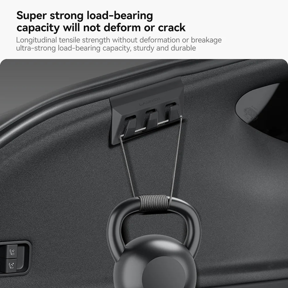 YZ 2Pcs Hidden Rear Trunk Hook Storage Hanger For Tesla Model YL Y Juniper 2025 2026 Umbrella Bag Holder Car Interior Parts Vue