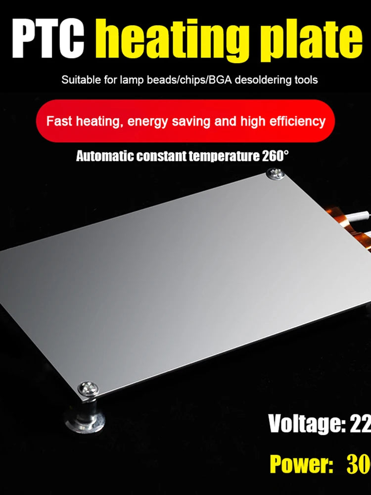 BGA PTC Heating Plate – LED Bead & Chip Desoldering Station Desoldering Heating Plate Vue