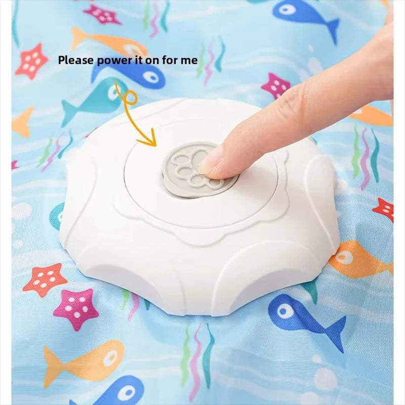 Cat hunting cover toy automatic turntable cat teasing stick pet game cover cat interactive toy hiding cover toy Mimi's favorite Vue
