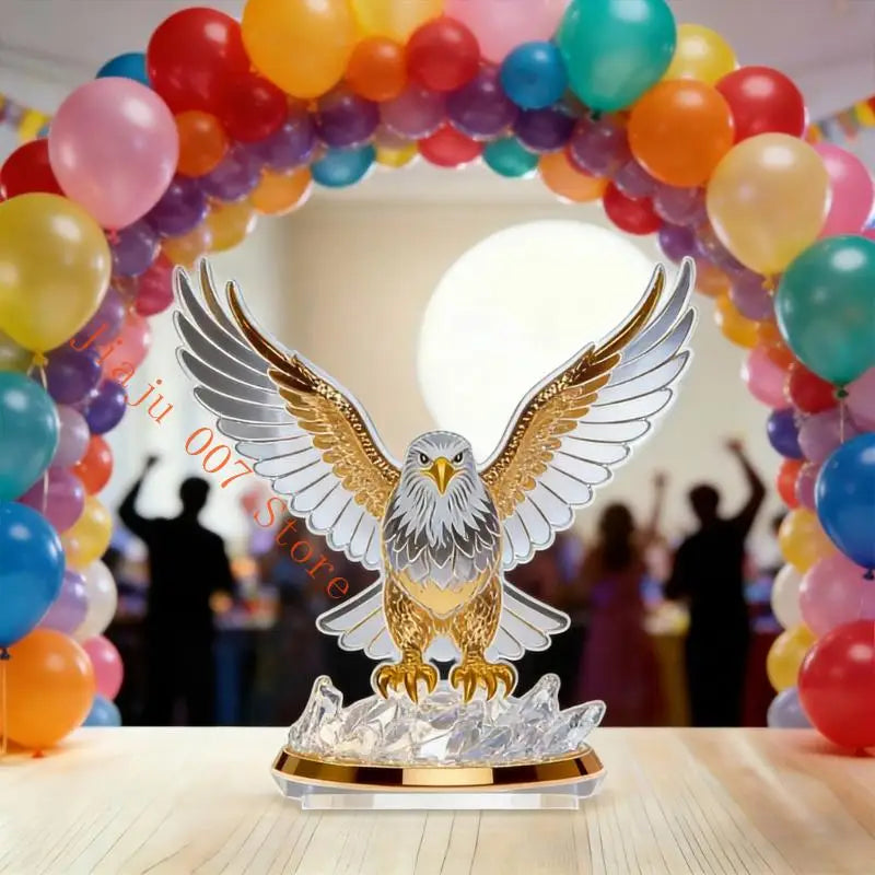 2D Acrylic Kite Bird Figurine | Animal Desk Sculpture Ornament Decorative Figurine Vue
