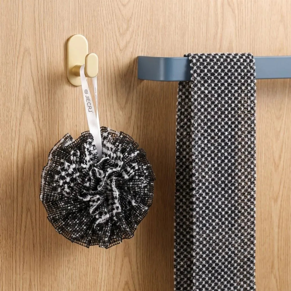 Soft Exfoliating Back Scrubber Household Dead Skin Remover Bath Towel with Bath Flower Reusable Double Loop Back Shower Strap Vue