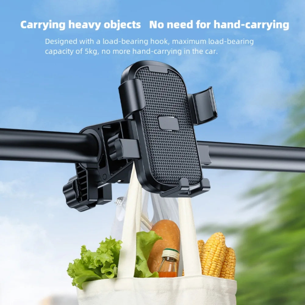 Bicycle Phone Holder Bicycle Motorcycle Electric Vehicle Navigation Mobile Phone Holder Shockproof Bike Handlebar Holder Stand Vue