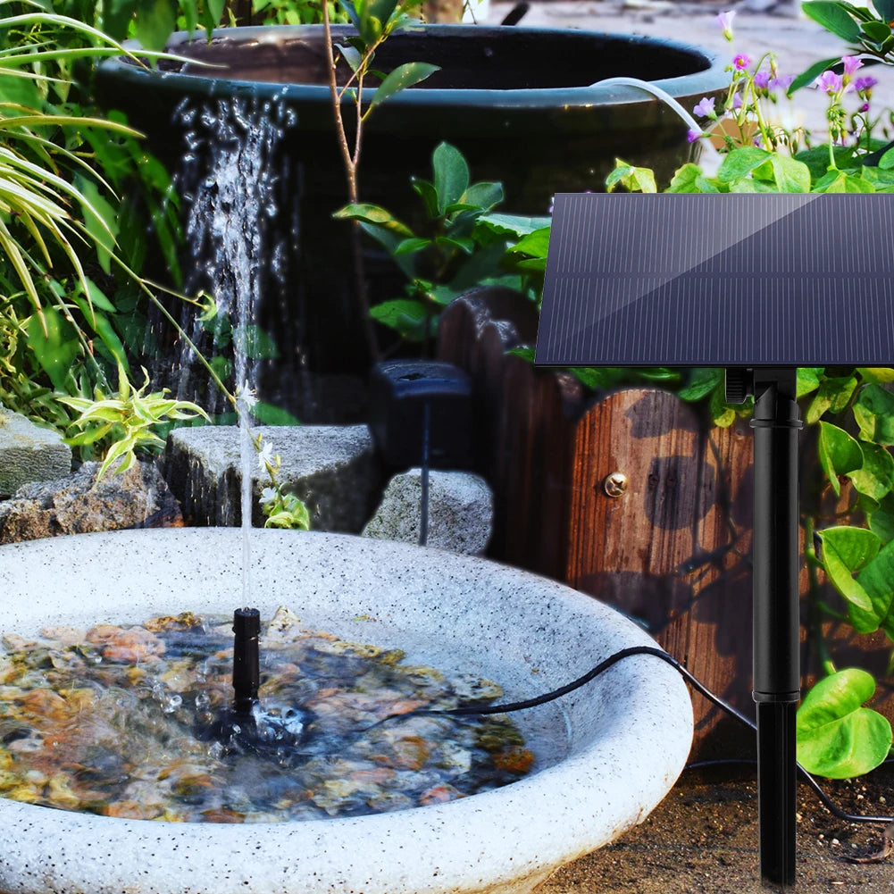 5W 5V Fountain Panel Pump Garden Decoration with Stake Solar Panel Water Pump Watering System Energy Saving Kits for Fish Tank Vue