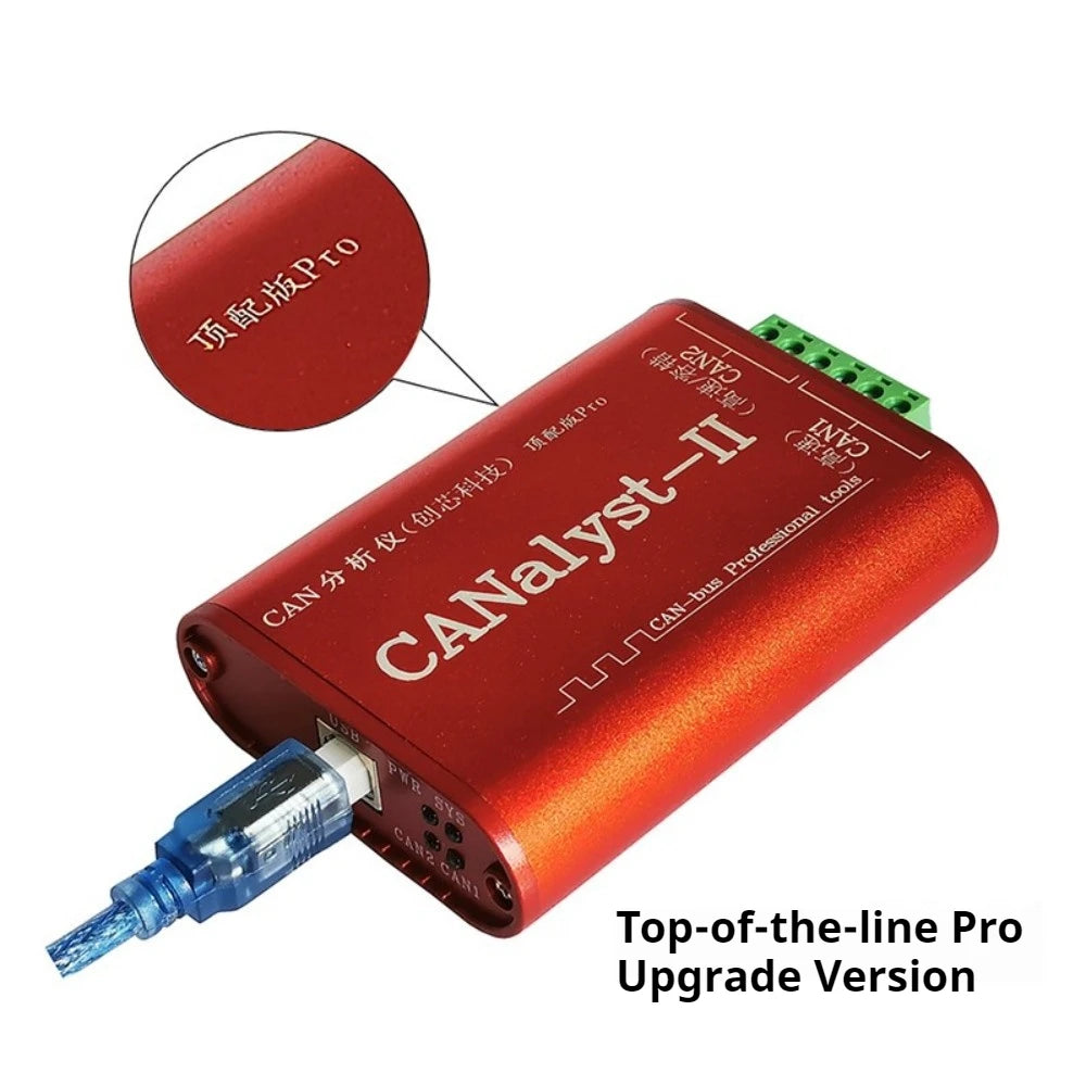 USBCAN-2 USB to CAN Analyzer Support CANOpen J1939 DeviceNet 2500V Isolation Offline Relay Auto Baud Rate for Industrial Debug Vue