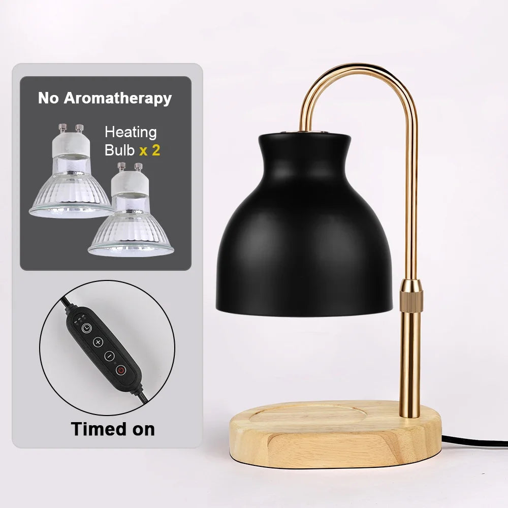 Candle Warmer Lamp Electric Timer Candles Warming Light Height Adjustable Dimmable Warmers Modern Home Decor Table Lights Vue TE-SW-08 US Plug