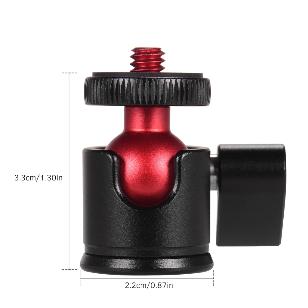 ball head camera mount Andoer Mini Tripod Ball Head 360 Degree Swivel for DSLR Camera Vue