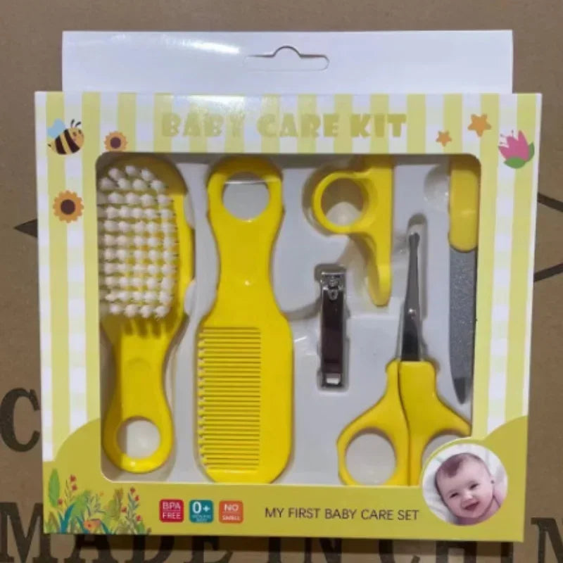 vvocci Safe Grooming Brush Ideal for Kids 6pcs Tool set Baby Care Cleaning Kits Essential Healthcare for Kids Nail Clipper Vue