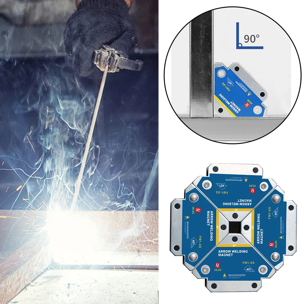 4pcs 28LBS Magnetic Welding Holders Multi-angle Solder Arrow Magnet Weld Fixer Vue