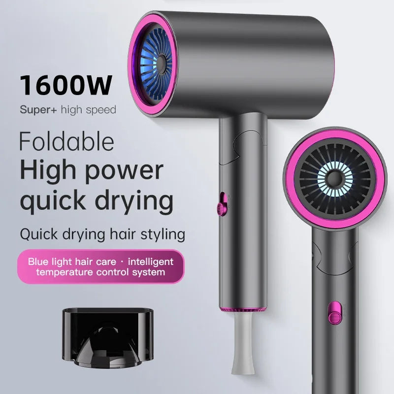 XMSJ 1600W Folding Travel Hair Dryer – Silent & Fast Dry Travel Hair Dryer Vue