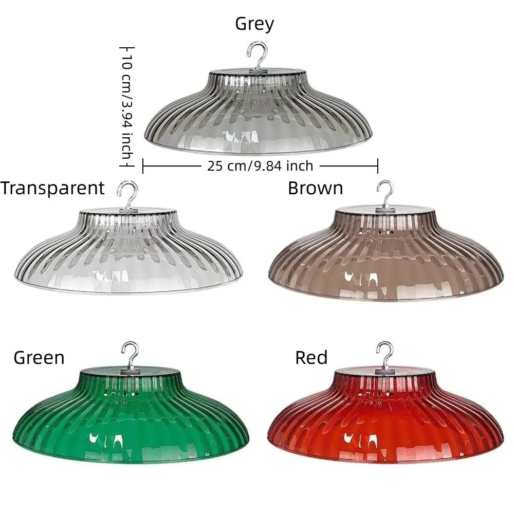 Moisture-proof Bird Feeder Protective Protector Waterproof Hanging Bird Feeding Shelter with Hook Plastic Vue