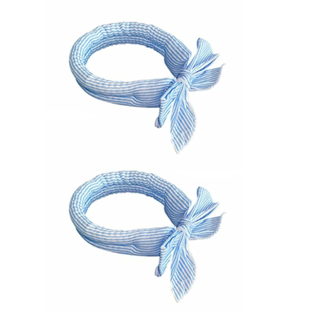 2Pcs Cute Print Pet Cooling Ice Scarf Adjustable Breathable Towel Pet Cool Neck Ring Reusable Ice Towel Dog Cooling Collar Vue Style 5