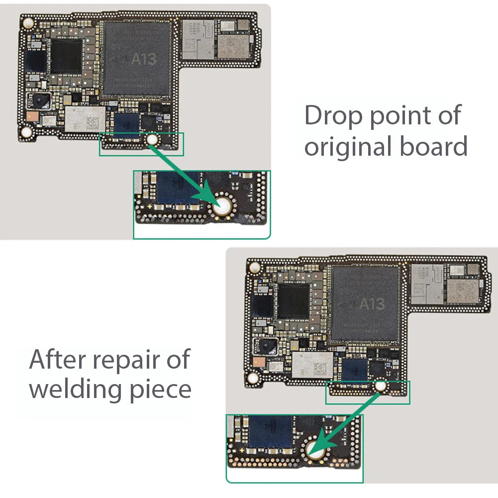 Copper Dot-Repairing Soldering Lug Patch Jumper Wire Spot Fixing Soldering Lug Solder Sheet for Dot-faded Welding Plates Repair Vue