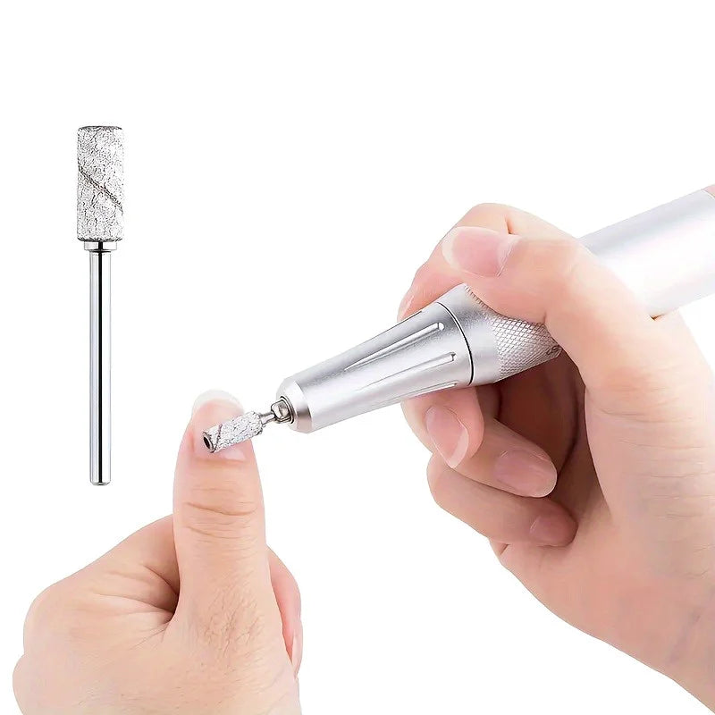 1PC 3MM Stainless Steel Mandrel Bit for Nails Manicure Sandpaper Ring Holder 3/32 Nail Drill Accessories Vue