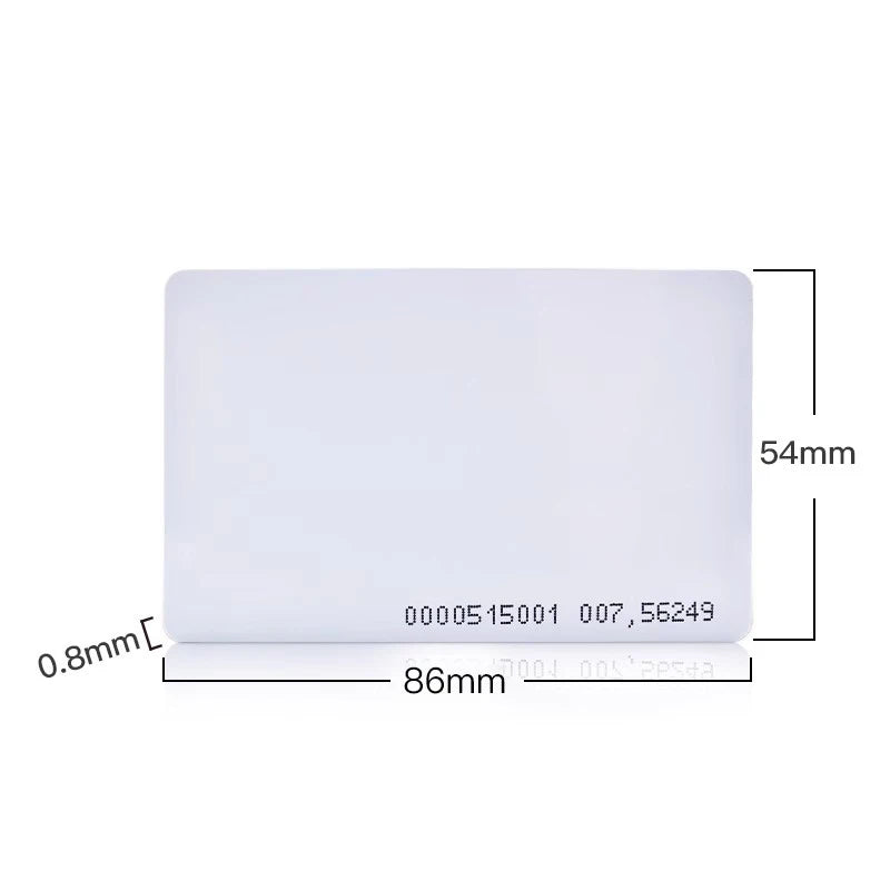 10pcs Access Control Card RFID Card 125KHz EM4100 TK4100 Smart Proximity Card RFID Tag Key for Access control Key Free Shipping Vue