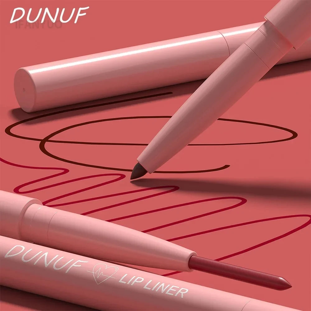 Tapered Nib Lip Liner Pencil Long-Lasting Matte Creamy Plumping Lip Stain Waterproof Natural Nude Brown Slim Lip Liner Makeup Vue