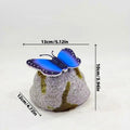 Simulation Stone Solar Butterfly Stone Lamp LED Light Imitation Stone Shape Waterproof LED Lawn Light Solar Powered Vue Blue